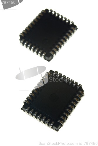 Image of ICs from bottom