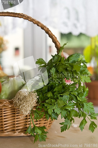 Image of Vegetables in kitchen