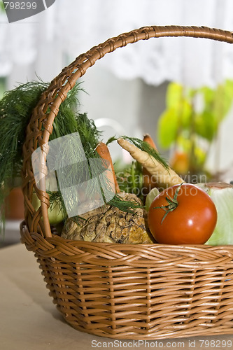 Image of Vegetables in kitchen