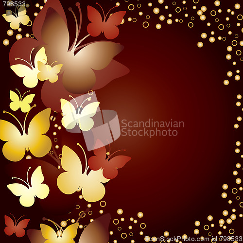 Image of Greetings card with butterflies