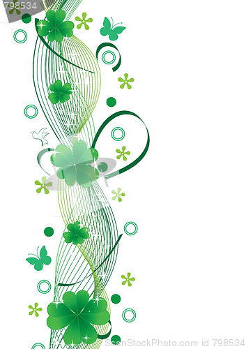 Image of background with clovers