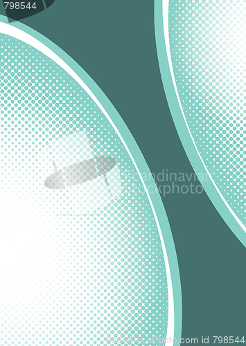 Image of green halftone background