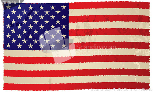 Image of usa flag grunge flag