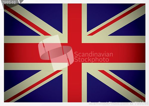 Image of aged british flag