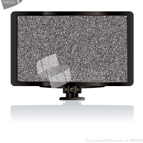 Image of LCD tv static