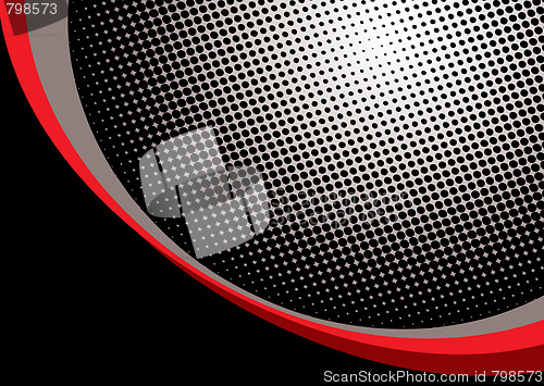 Image of red halftone background
