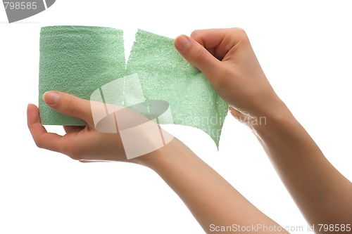 Image of Green toilet paper