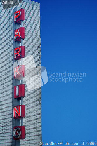 Image of Parking sign