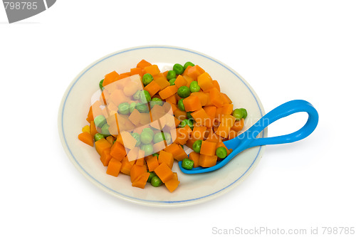 Image of Carrot and green peas