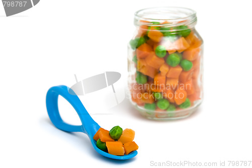 Image of Carrot and green peas