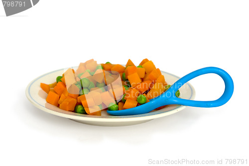 Image of Carrot and green peas