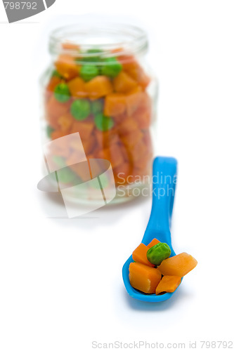 Image of Carrot and green peas