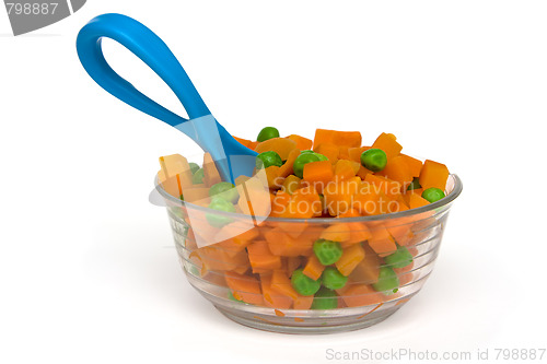 Image of Carrot and green peas