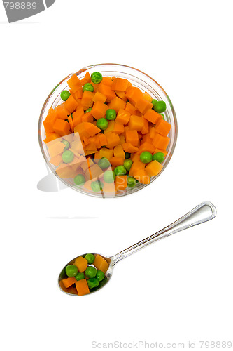 Image of Carrot and green peas