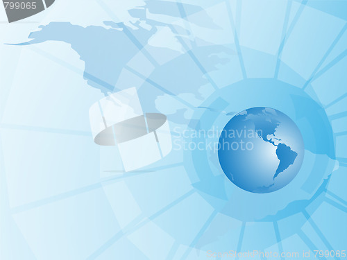 Image of Abstract background and globe