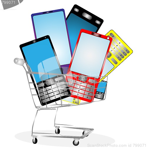 Image of Collection of mobile phones