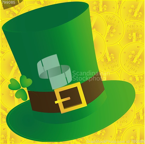 Image of Green hat and coins