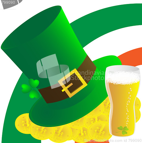Image of Hat,beer and money