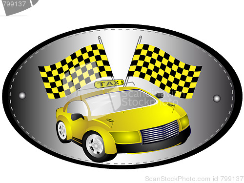 Image of The sign taxi