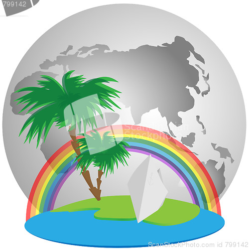 Image of Trevel on the world