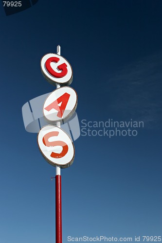 Image of retro gas sign