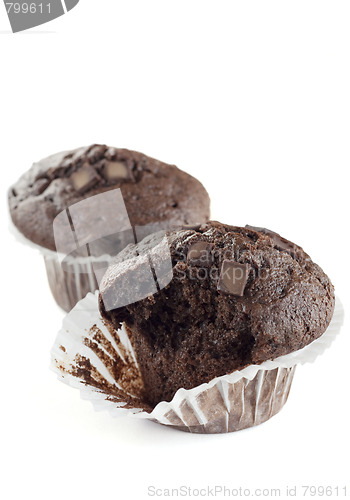 Image of Two Double Chocolate Muffins