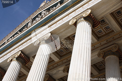 Image of Detail of Academy of Athens, Greece