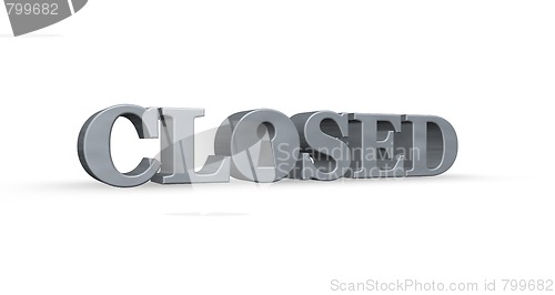Image of closed