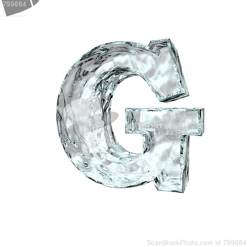 Image of frozen letter G
