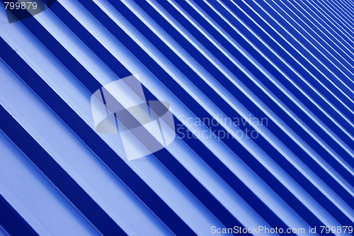 Image of blue metal roof