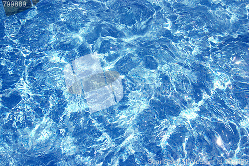 Image of Bright blue water