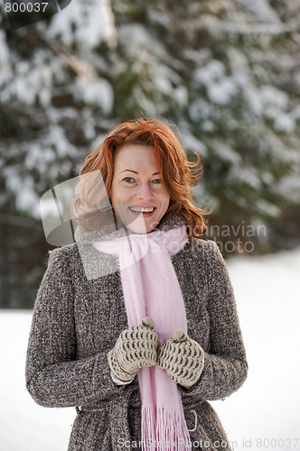 Image of Woman in forest