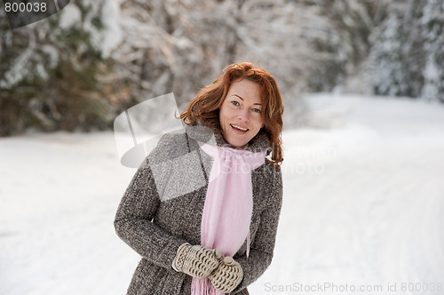 Image of Woman in forest