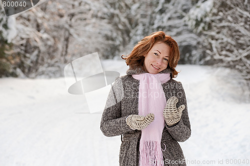 Image of Woman in forest