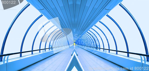 Image of unusual glass corridor
