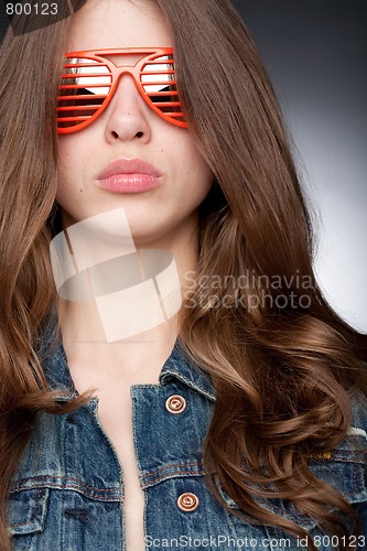 Image of woman in eyeglasses