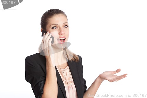 Image of woman talking on a mobile phone