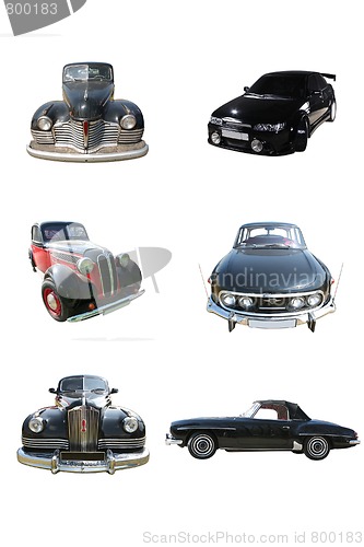 Image of black car collection