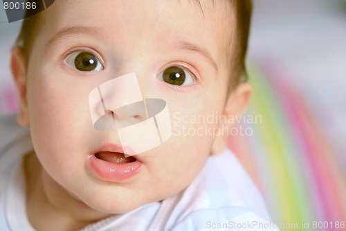 Image of baby open-mouthed