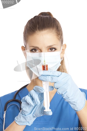 Image of doctor with a syringe