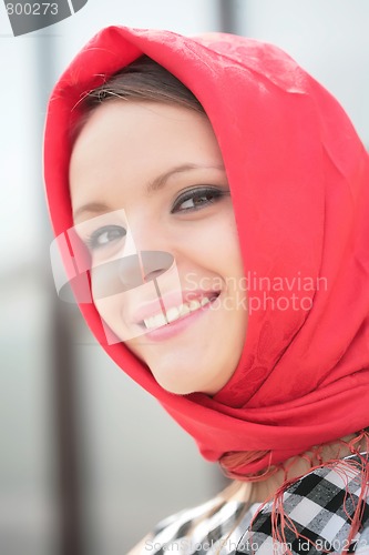 Image of girl in red kerchief