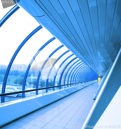 Image of glass corridor