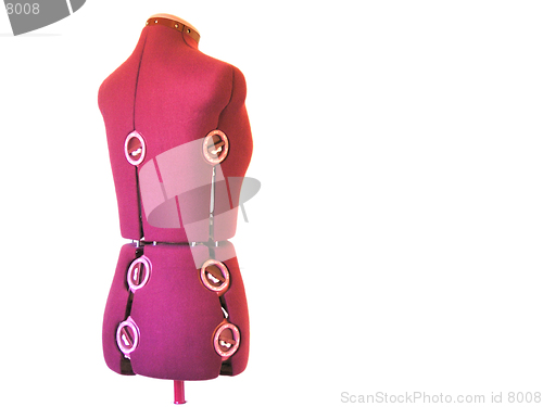 Image of Dress maker's dummy - isolated white background