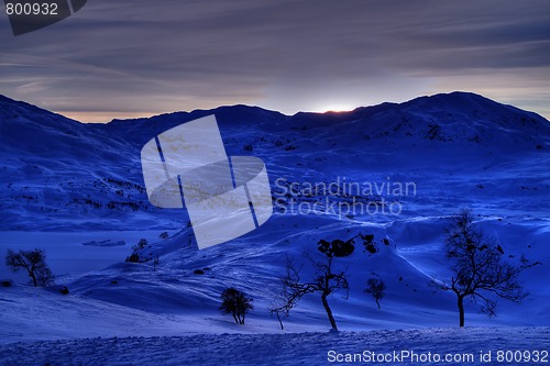 Image of Snowy mountains