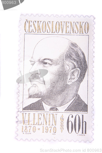 Image of Lenin postage stamp