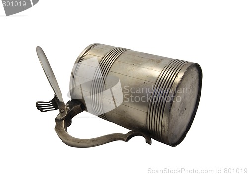 Image of Old metal mug