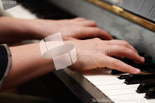 Image of Hands playing piano