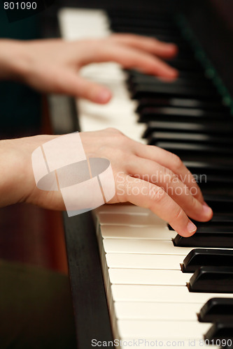 Image of Hands playing piano