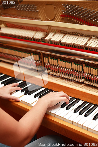 Image of Hands playing piano