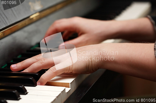 Image of Hands playing piano